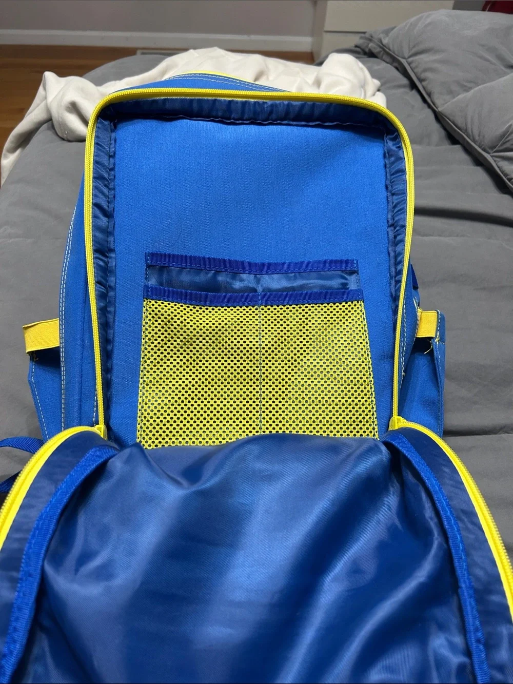 WOLFpak Blue Tactical MOLLE Backpack with Yellow Accents